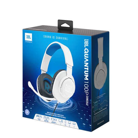 JBL Quantum 100P Console - White - Wired over-ear gaming headset with a detachable mic - Detailshot 15 image number null